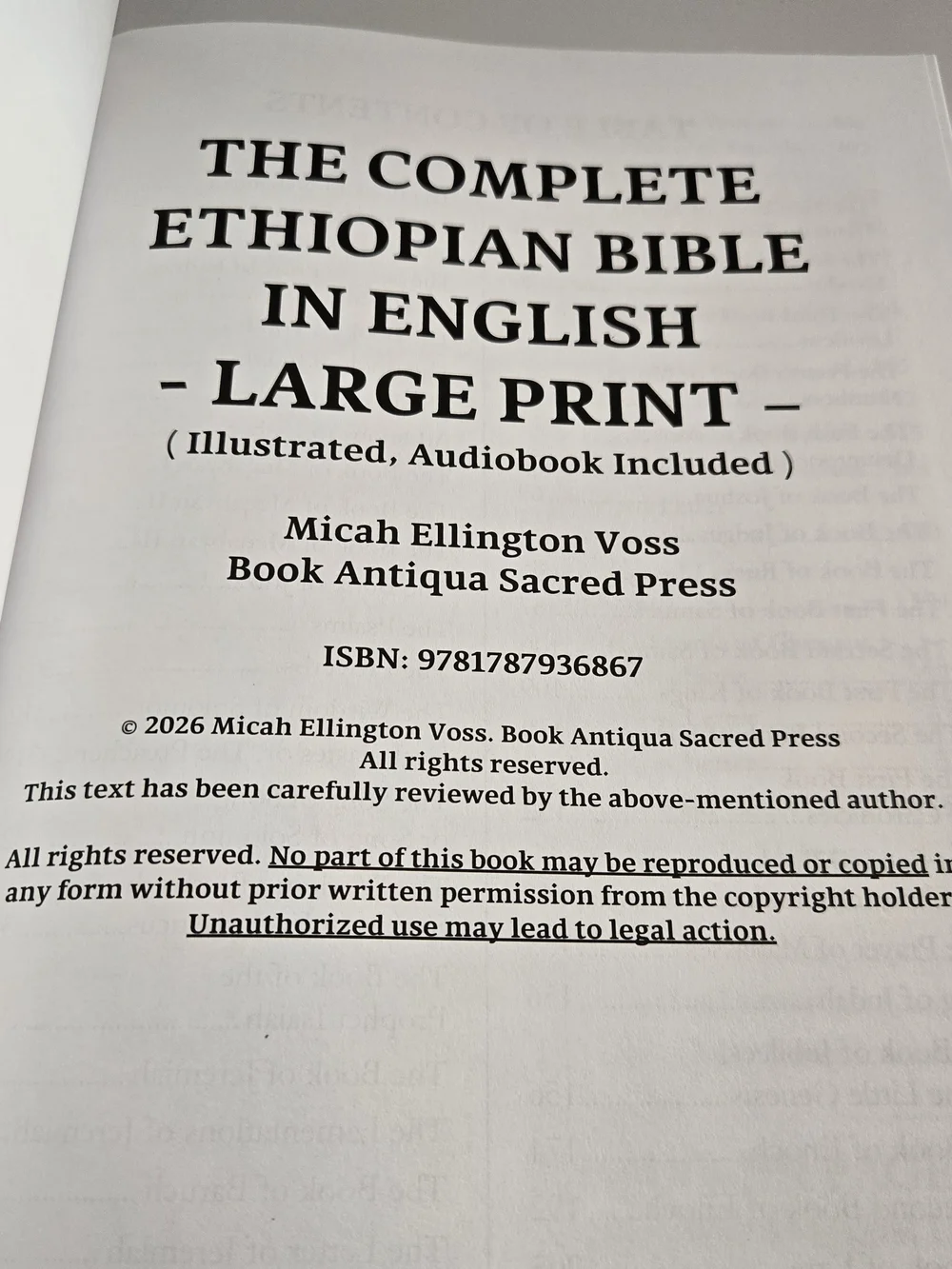 The Complete Ethiopian Bible - Large Print (Black/Gold) 88 Books Audio Book Incl